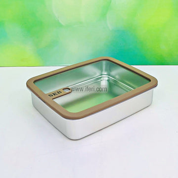 1700ml SKB Stainless Steel Food Container with Glass Lid SN0045