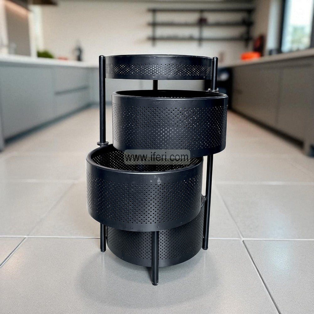 3 Tier Rotating Fruit Vegetable Storage Basket Kitchen Rack KSM0052