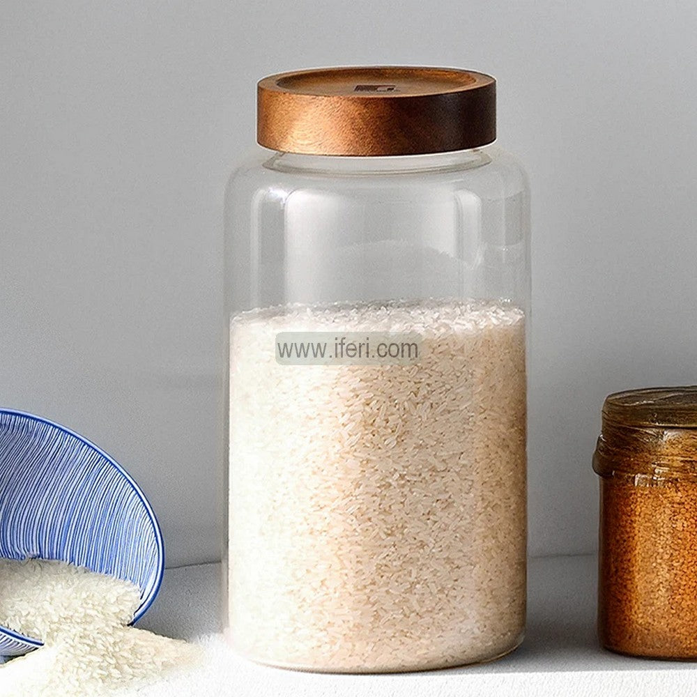 2600ml BERGNER Acadia Premium Quality Airtight Glass Cookie Jar / Pickle Jar / Spice Jar SJ054