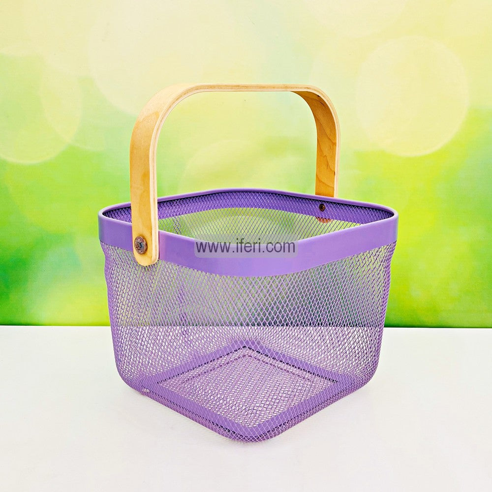 9 Inch Metal Fruit Basket, Multifunctional Storage Basket ALP2055