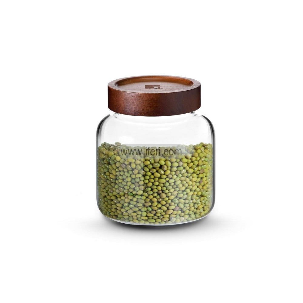 1300ml BERGNER Acadia Premium Quality Airtight Glass Cookie Jar / Pickle Jar / Spice Jar SJ056