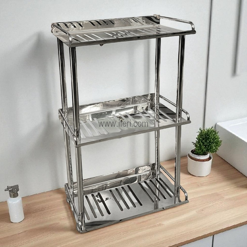 3 Tier Stainless Steel Wall Hanging Bathroom Shelf KSM0063