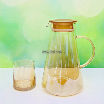 5 Pcs Glass Water Juice Jug & Glass Set BS064