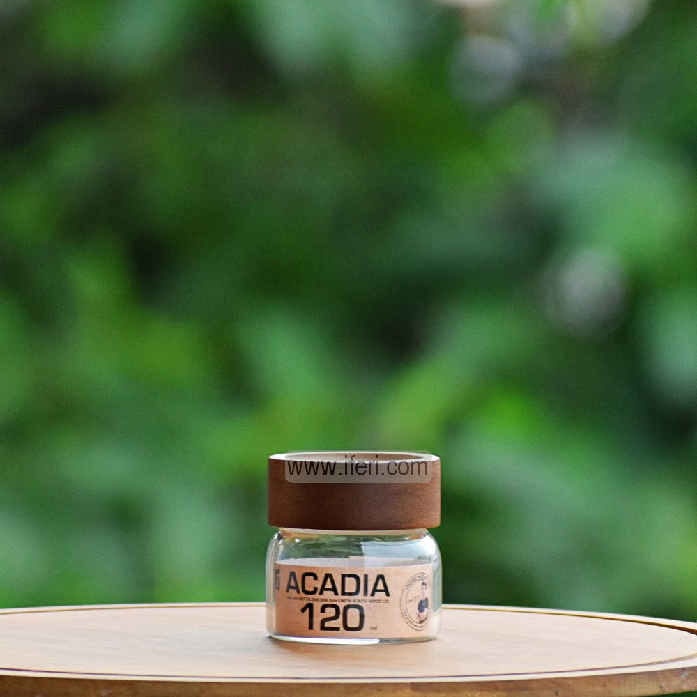 120ml BERGNER Acadia Premium Quality Airtight Glass Cookie Jar / Pickle Jar / Spice Jar SJ064