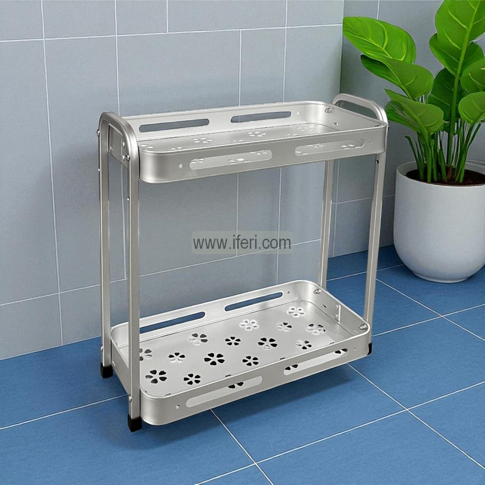2 Tier Aluminium Wall Hanging Bathroom Shelf KSM0064