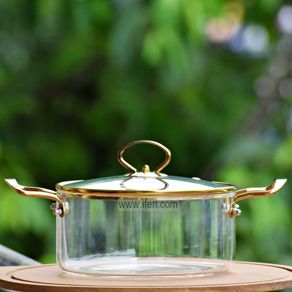 3.5 Liter Heat Resistant Borosilicate Glass Cooking Pot BS070