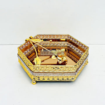 8.3 Inch Metal Decorative Tissue Holder IQ080