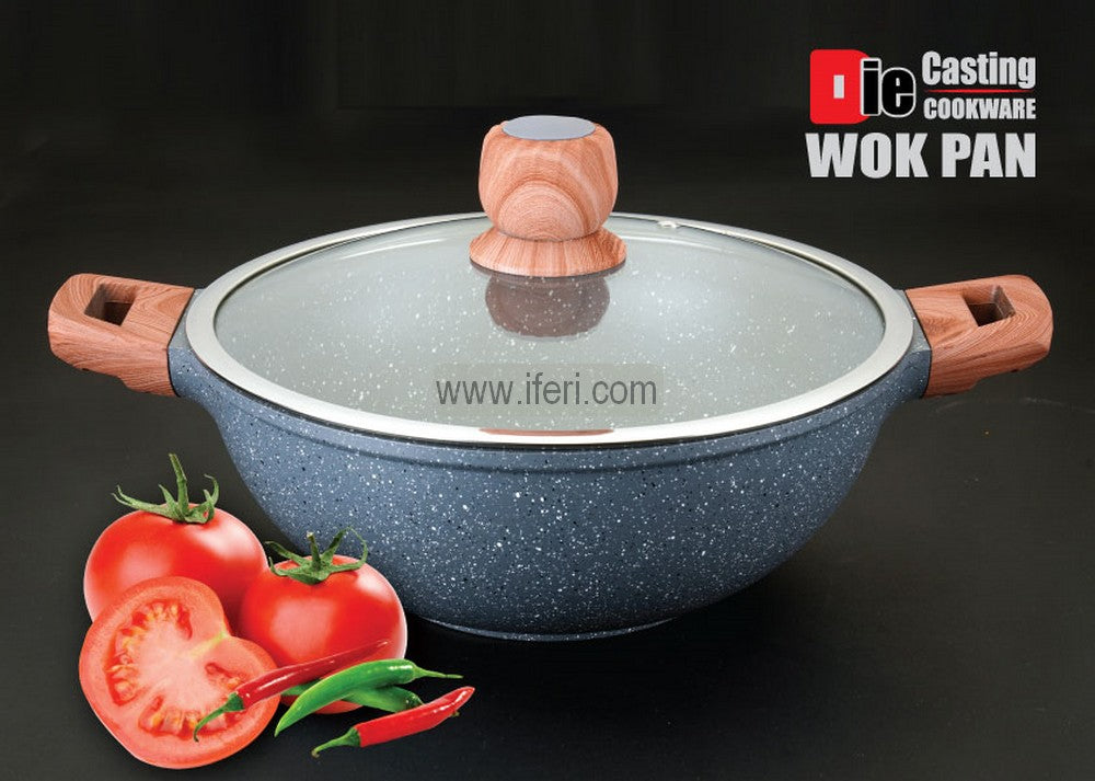 24cm SKB Die Casting Non-stick Cookware / Karai with Lid SN0031