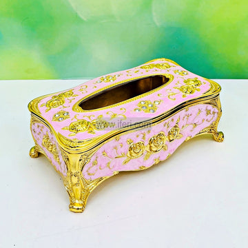 9 Inch Metal Decorative Tissue Box RY3094