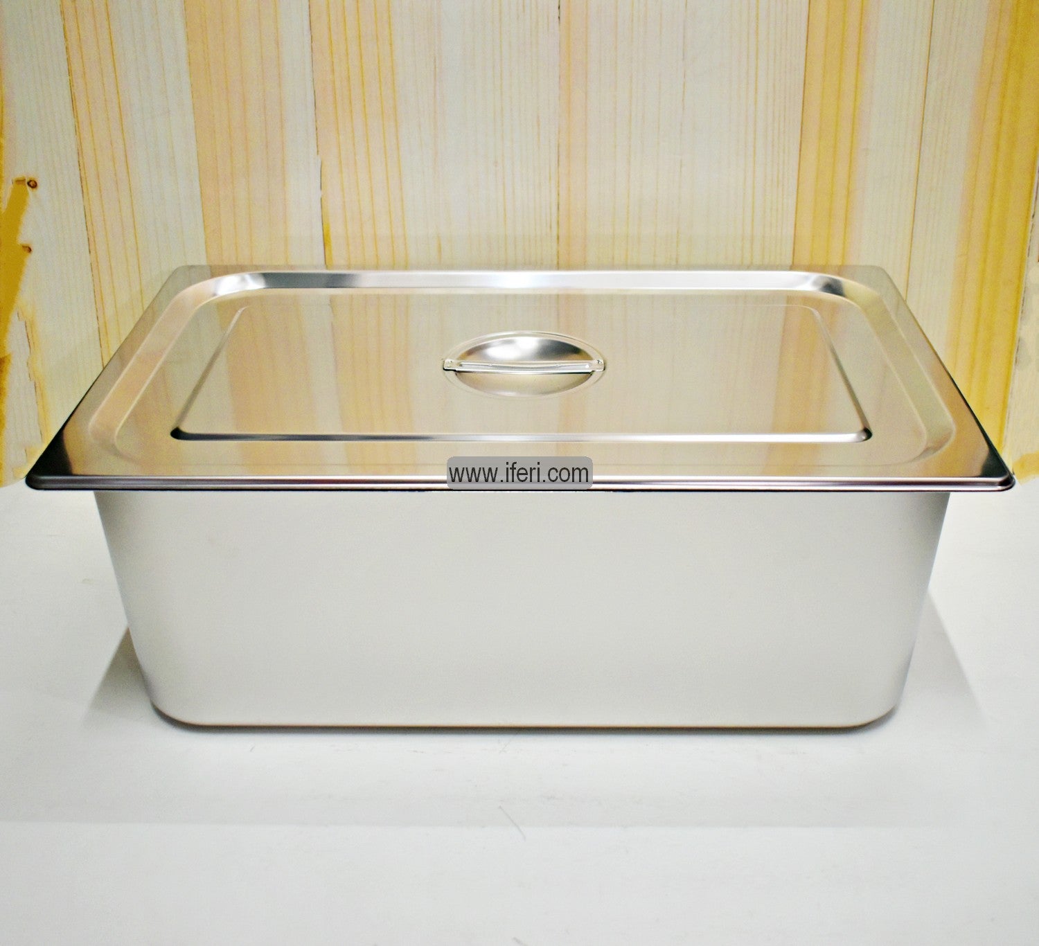 21 Inch 1/1 Stainless Steel 6 Inch Deep Food Pan with Lid SN1/1-6