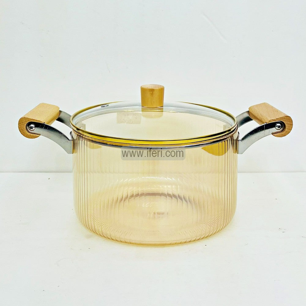 3.5 Liter Heat Resistant Borosilicate Glass Cooking Pot TB1-11