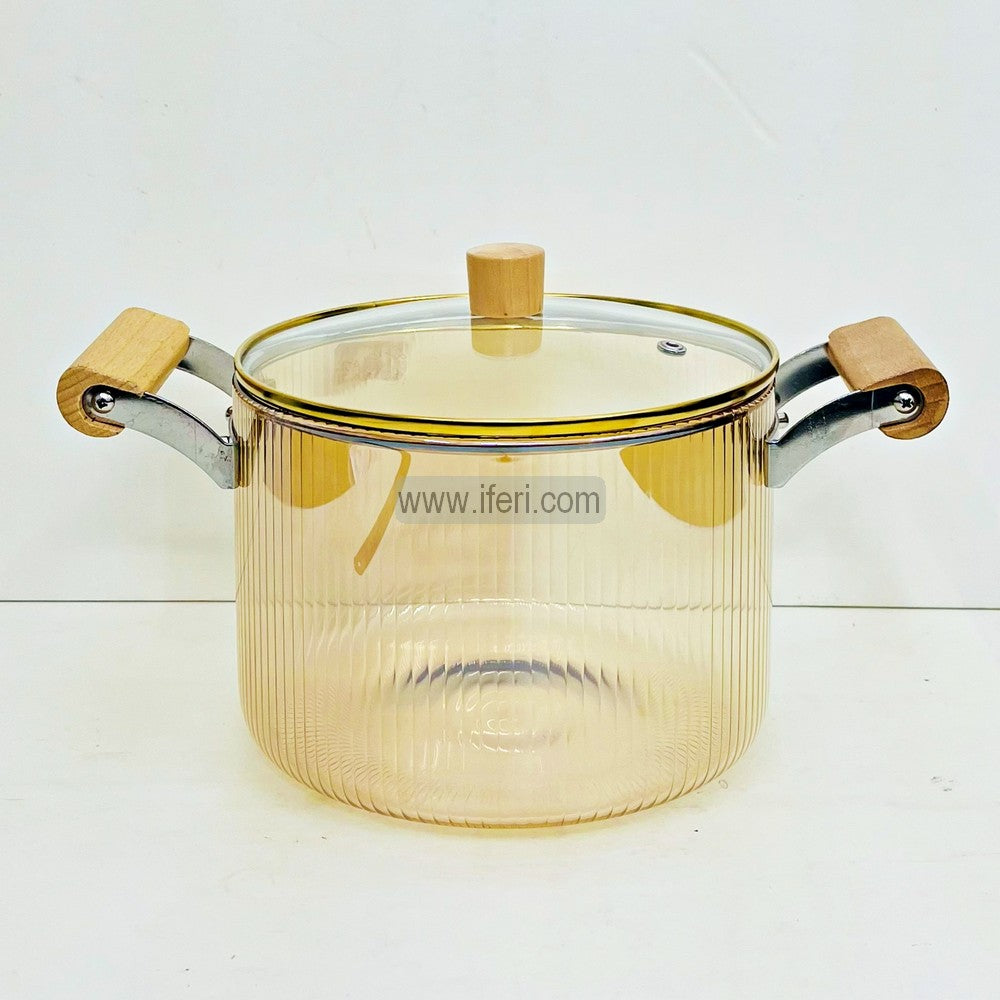 4.5 Liter Heat Resistant Borosilicate Glass Cooking Pot TB1-12