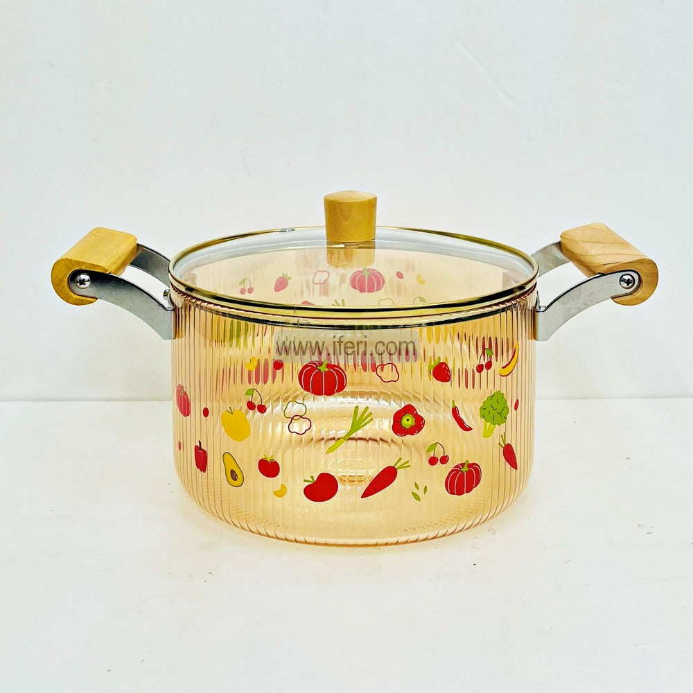 3.5 Liter Heat Resistant Borosilicate Glass Cooking Pot TB1-15