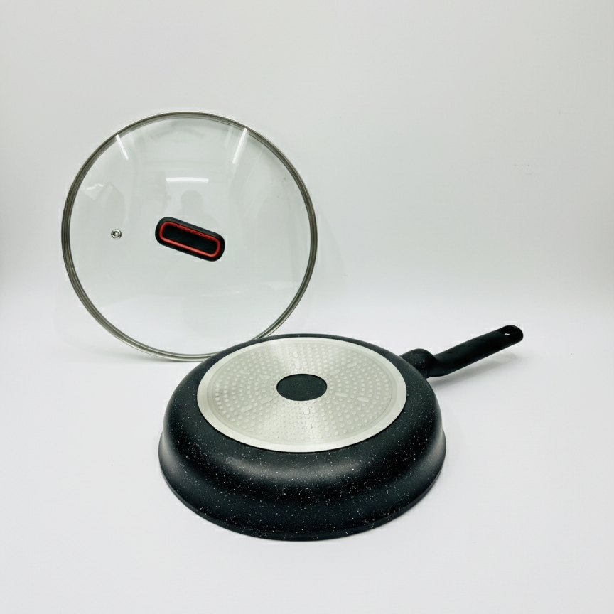 28cm Kiam Die Casting Non-stick Fry Pan with Lid BCG3591