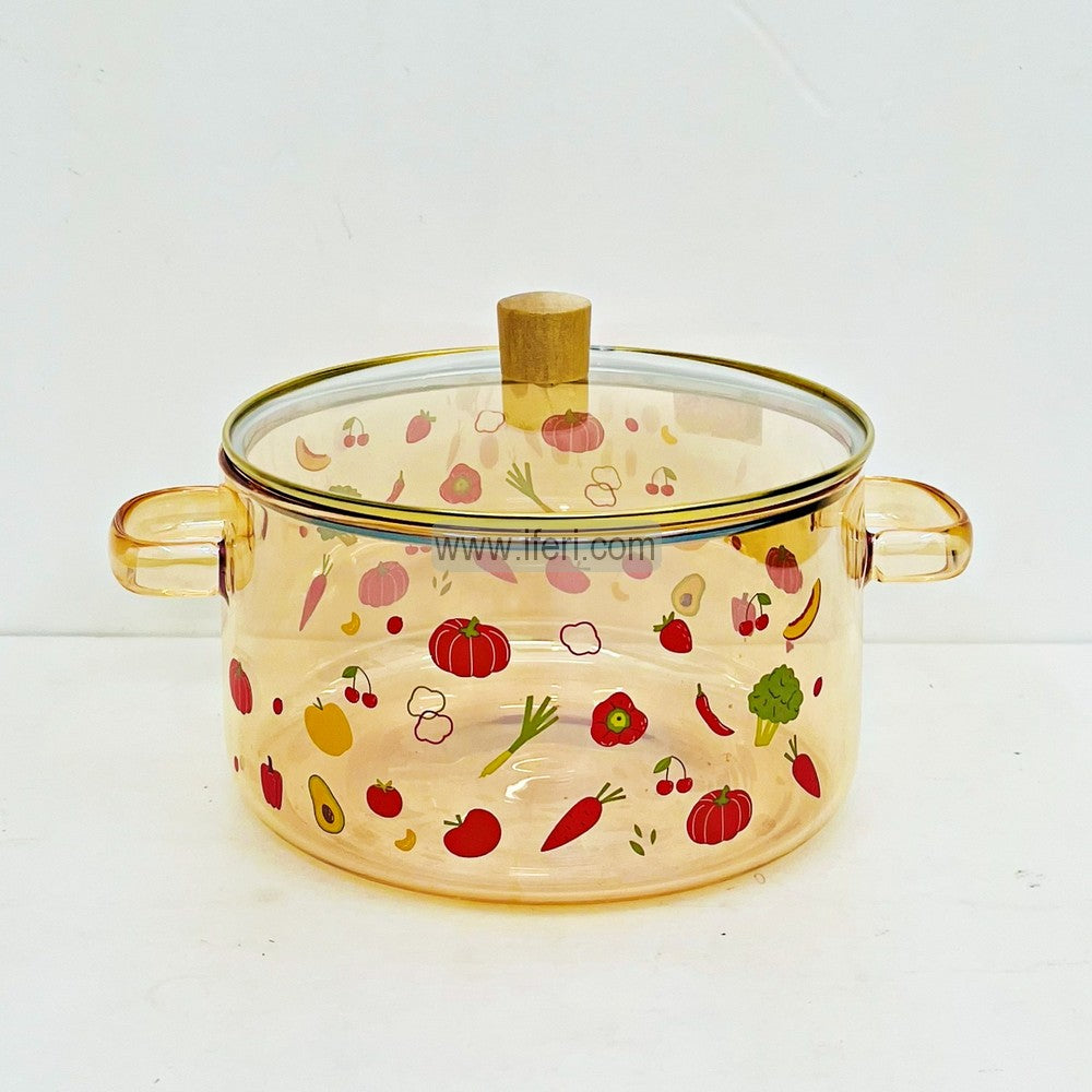 3.5 Liter Heat Resistant Borosilicate Glass Cooking Pot TB1-20
