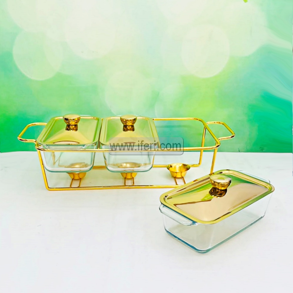 3.9 Ltr Golden Chafing Dish Food Warmer RY36898