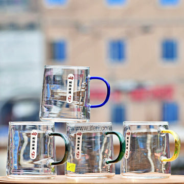 4 Pcs 320ml Borosilicate Glass Coffee Mug ALP2103