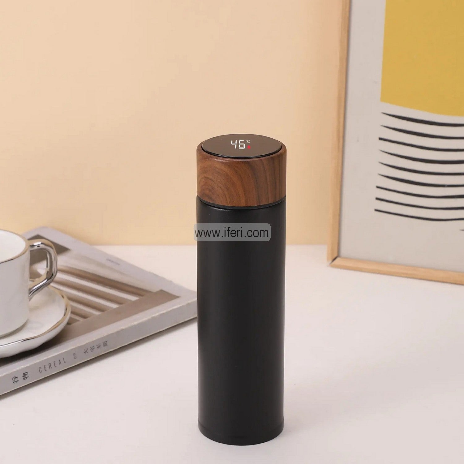 320ml Stainless Steel Vacuum Flask, Thermos Flask with LED Temperature Display MT107