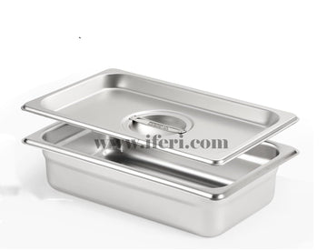 10.5 inch 1/4 Stainless Steel Deep 2.5 inch food Pan EB1/4-25