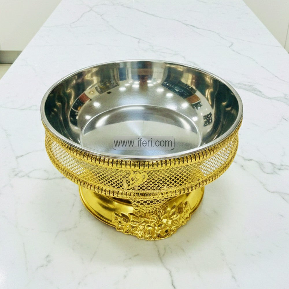 8 Liter Stainless Steel Exclusive Golden Chafing Dish Food Warmer with Lid AZM011