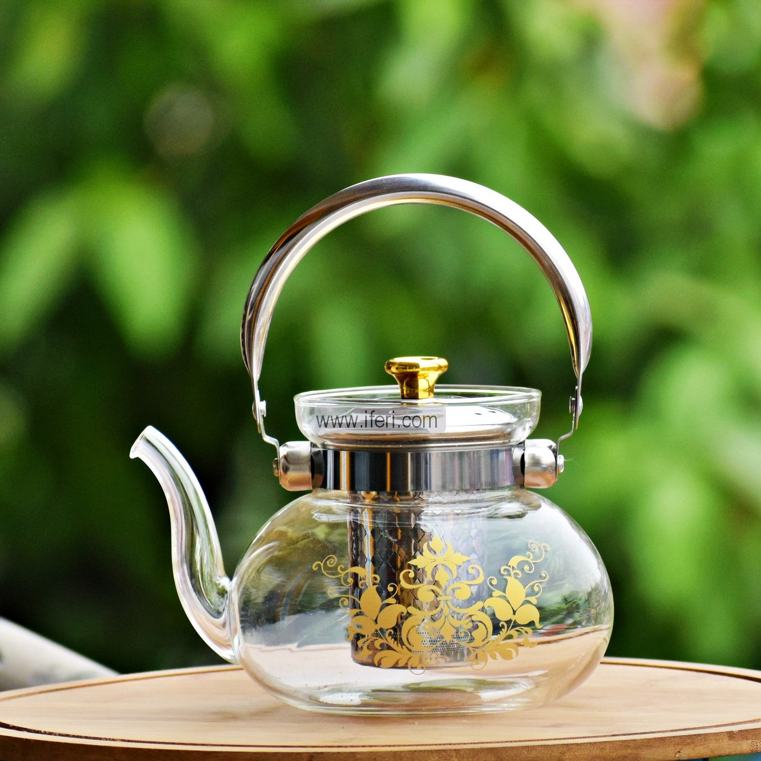 1800ml Tempered Glass Tea Pot with Infuser DL0134-4