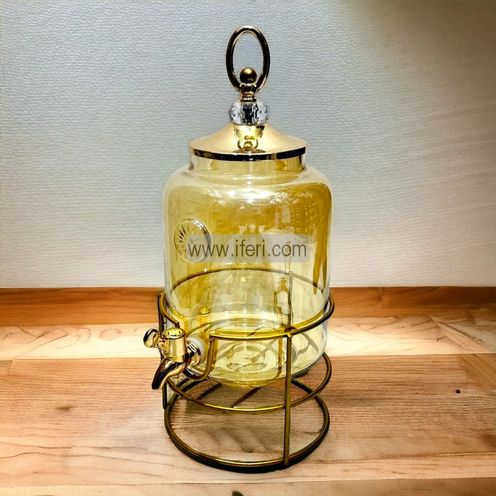 16 Inch Golden Glass Juice Dispenser FH2381