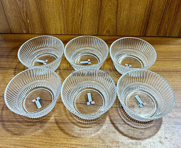 6 Pcs Glass Firni, Dessert Serving Bowl Set MN0120