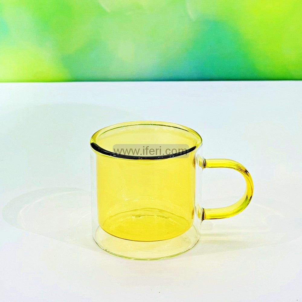 3.2 Inch Borosilicate Glass Coffee Mug UNQ0121