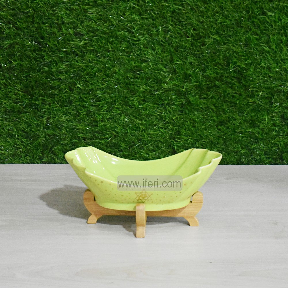 8.5" Ceramic Salad, Kabab Serving Bowl with Stand FH2122