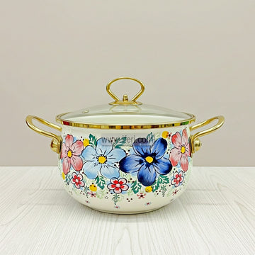 28cm Enamel Soup Pot, Stew Pot, Casserole, Induction Based Cookware with Lid IF123