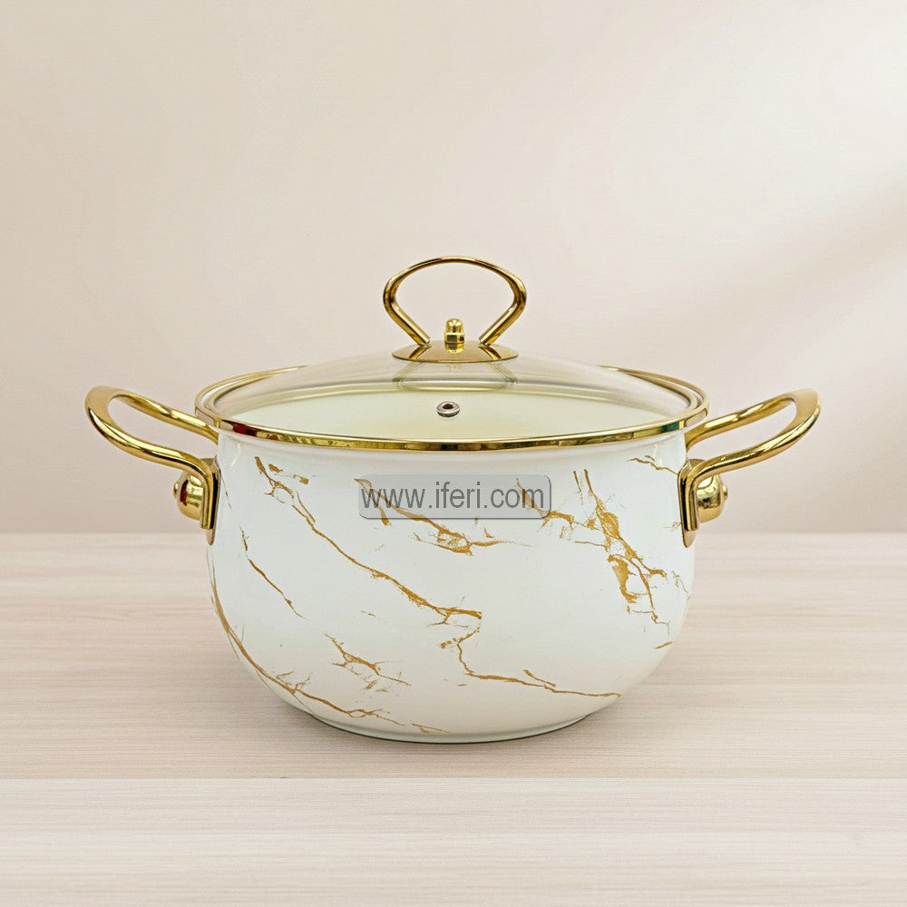 26cm Enamel Soup Pot, Stew Pot, Casserole, Induction Based Cookware with Lid IF128
