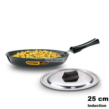 25 cm Futura Hard Anodised Frying Pan With SS Lid KSM9881