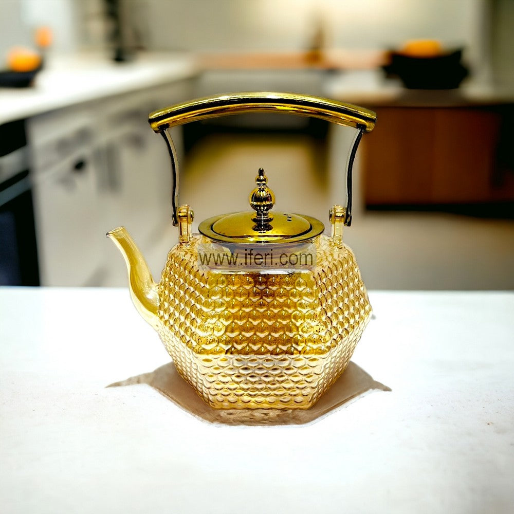 1100ml Tempered Glass Tea Pot with Infuser DL6774