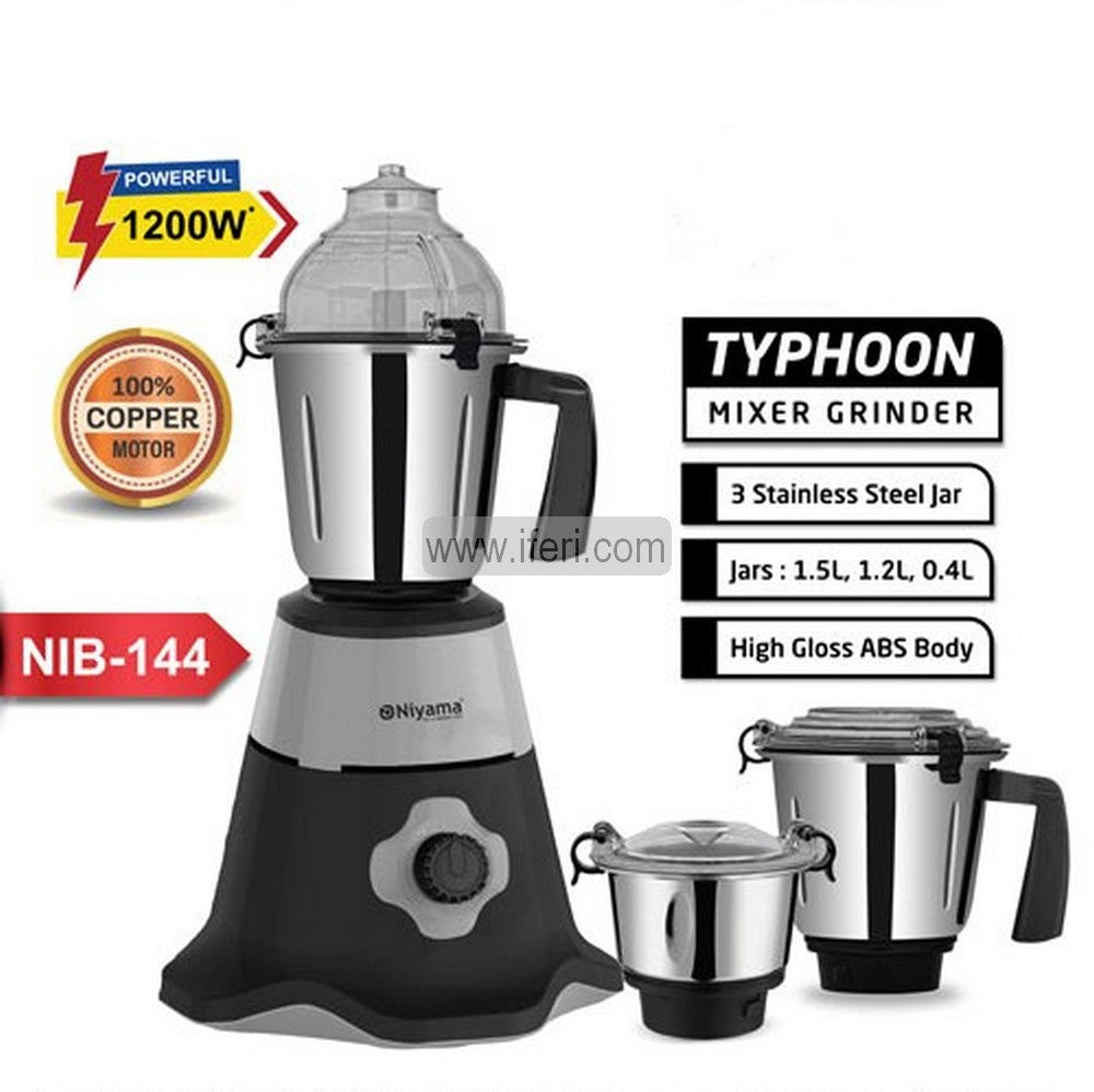 Niyama Typhoon 1200W Mixer Grinder Blender NIB-144