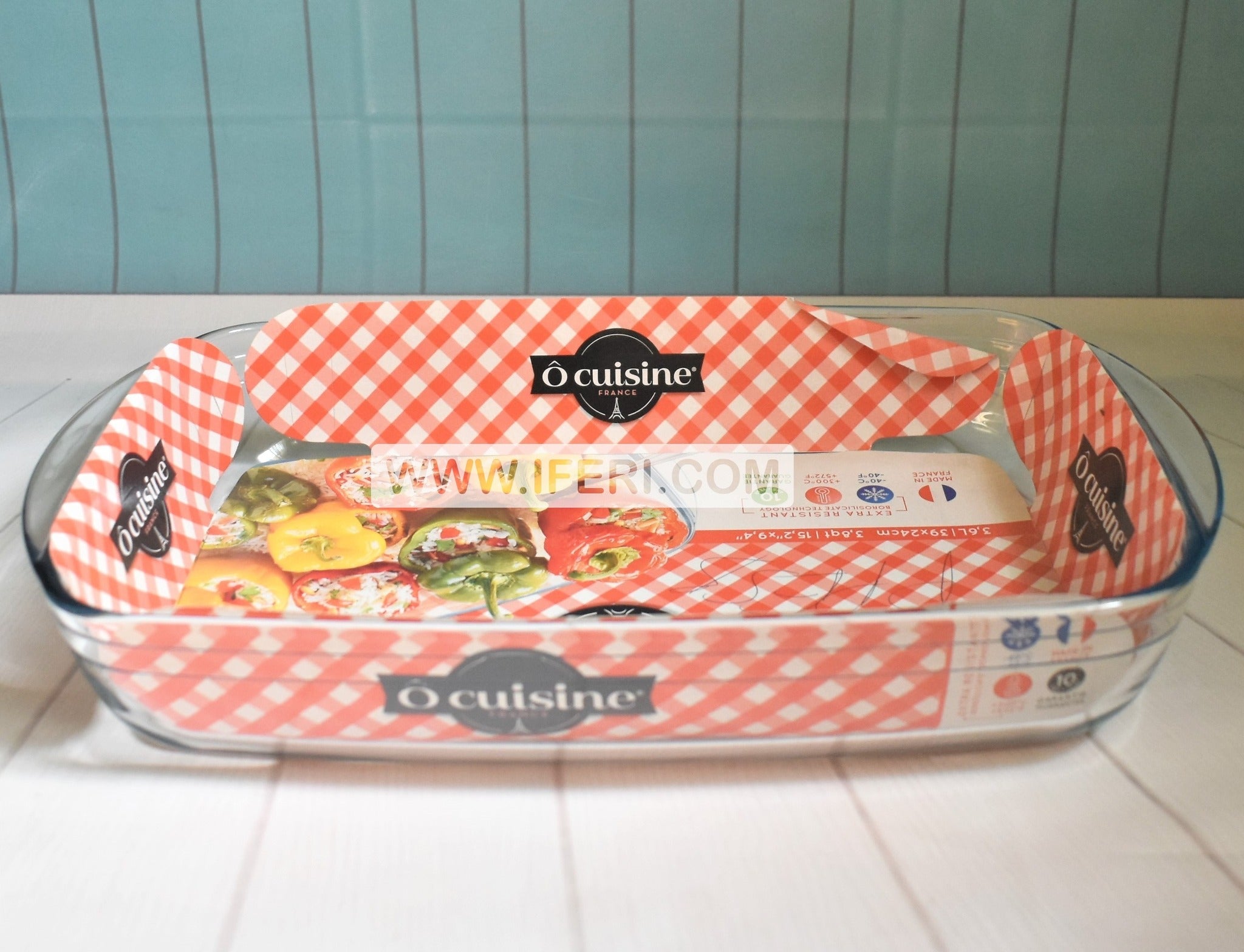 3.8 Liter Oven Proof O'cuisine Glass Casserole UT4145