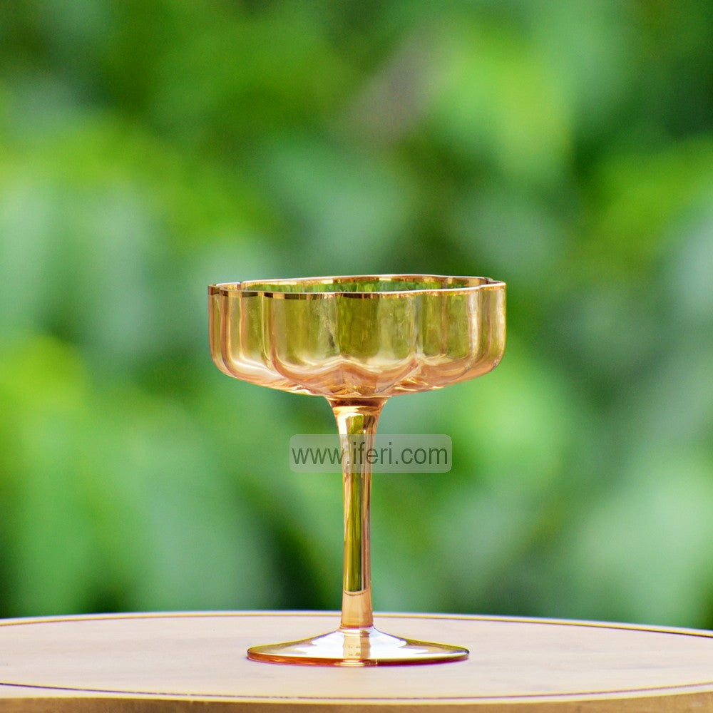6 Pcs Golden Rim Ice Cream/ Dessert Cup, Coupe Glass Set ALV0149