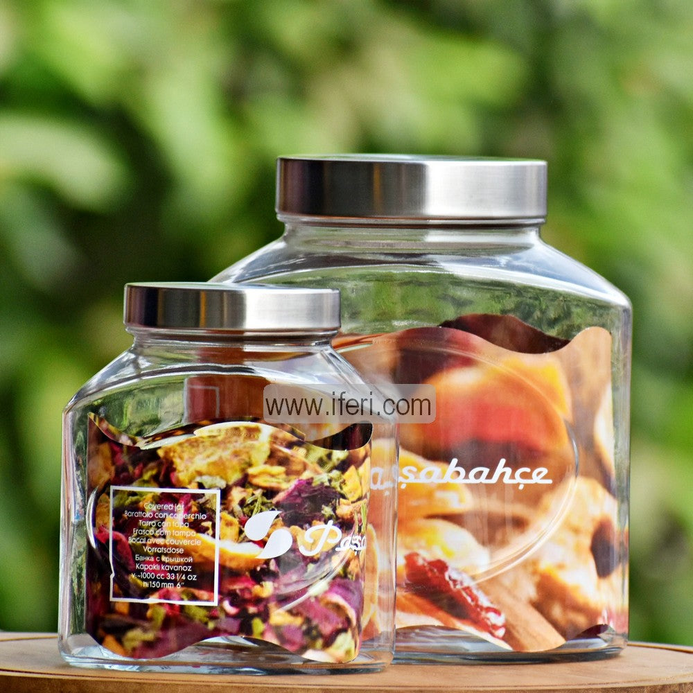 2 Pcs Airtight Glass Cookie Jar / Spice Jar CK1504