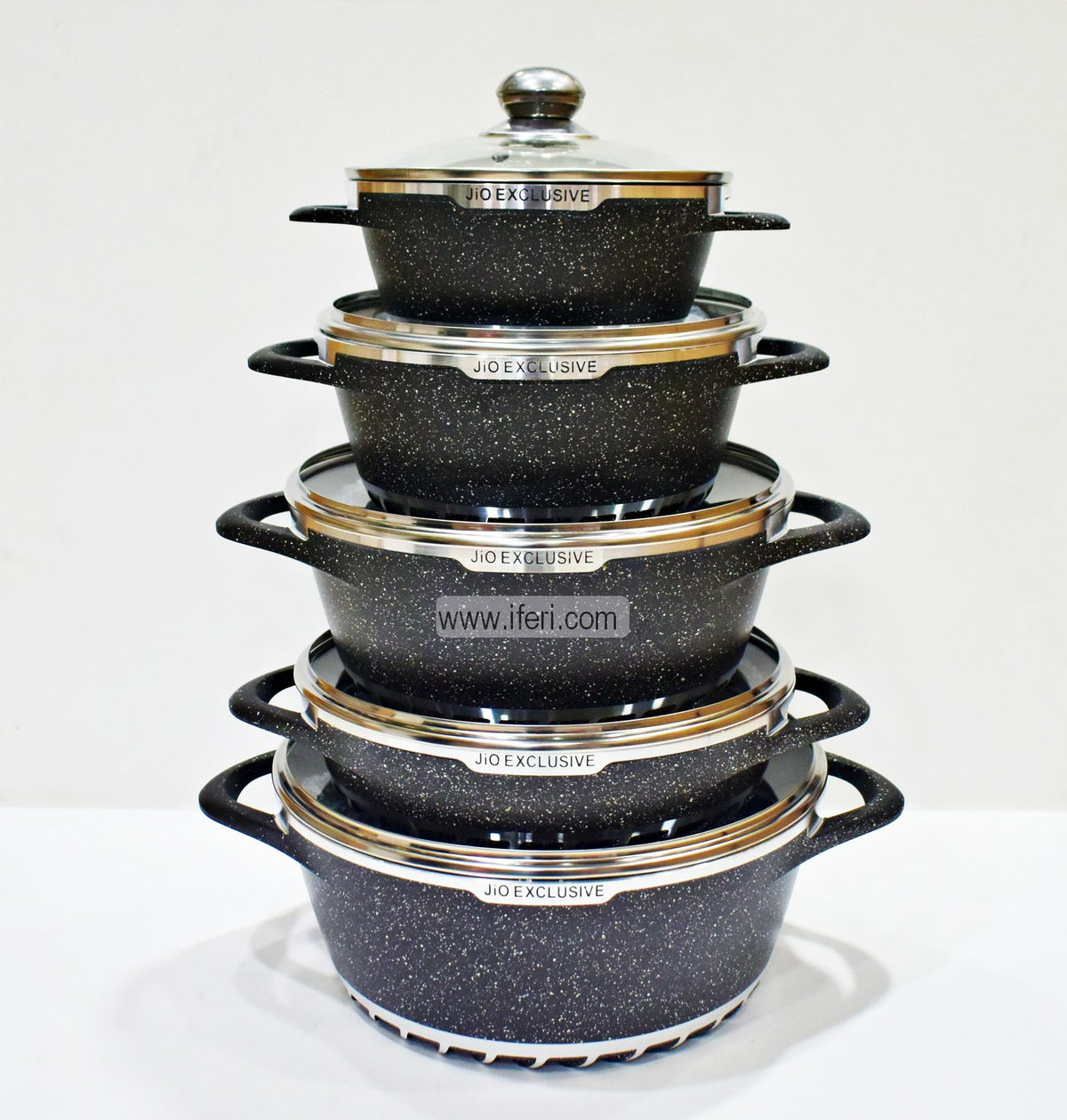 5 Pcs JIO Non-Induction Non Stick Cookware Set RY1817