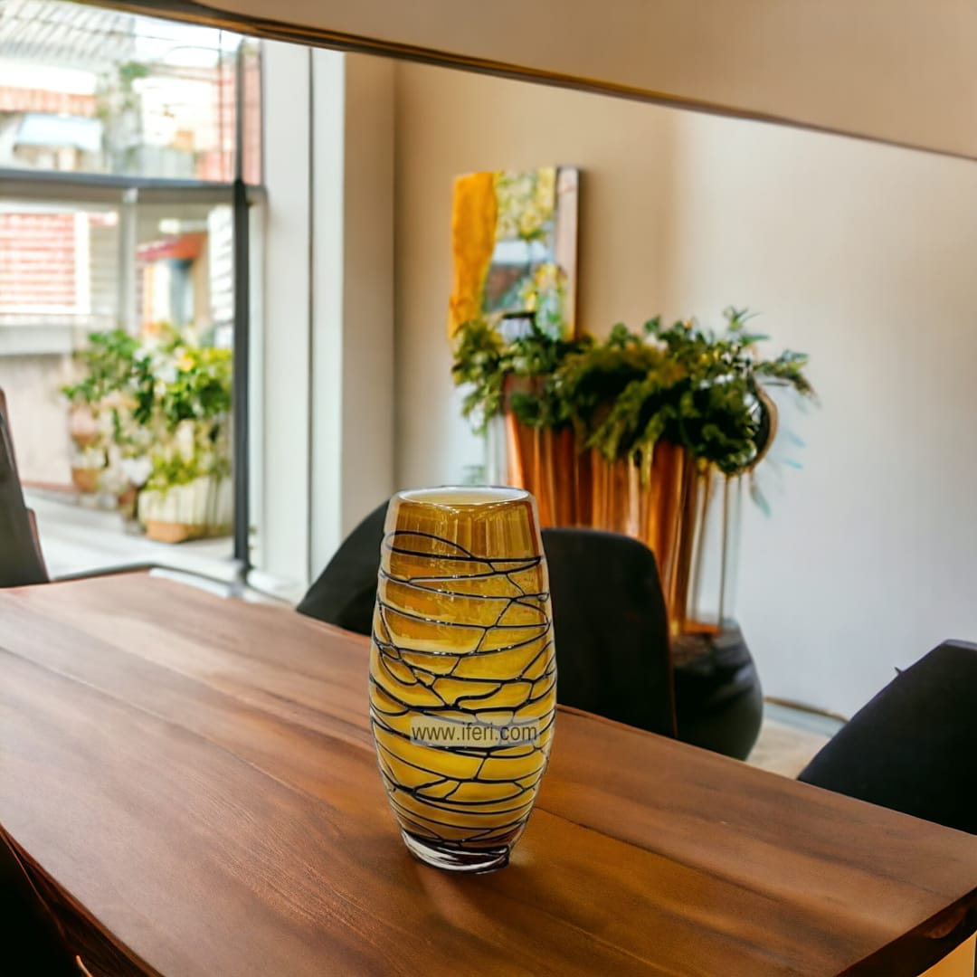 8.5 Inch Exclusive Glass Decorative Flower Vase RY92324