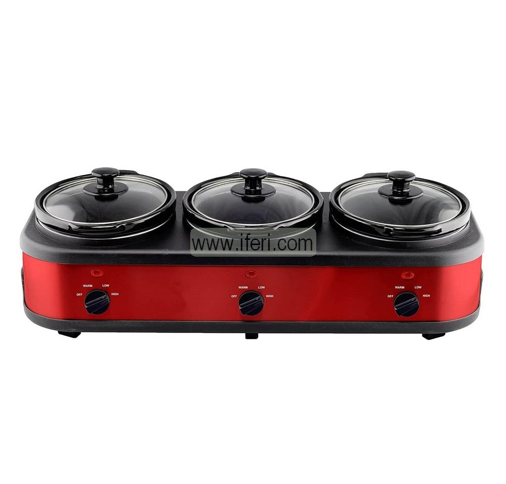 Miyako Electric Triple Slow Cooker & Buffet Server / Food Warmer TH-3015A