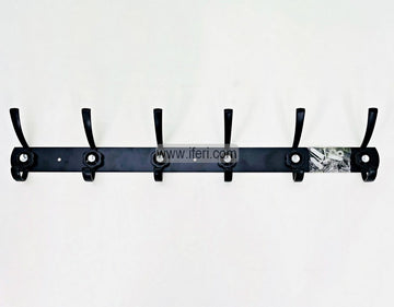 6 Hook Wall Mounted Metal Cloth / Kitchen Utensils Hanger ALP2164