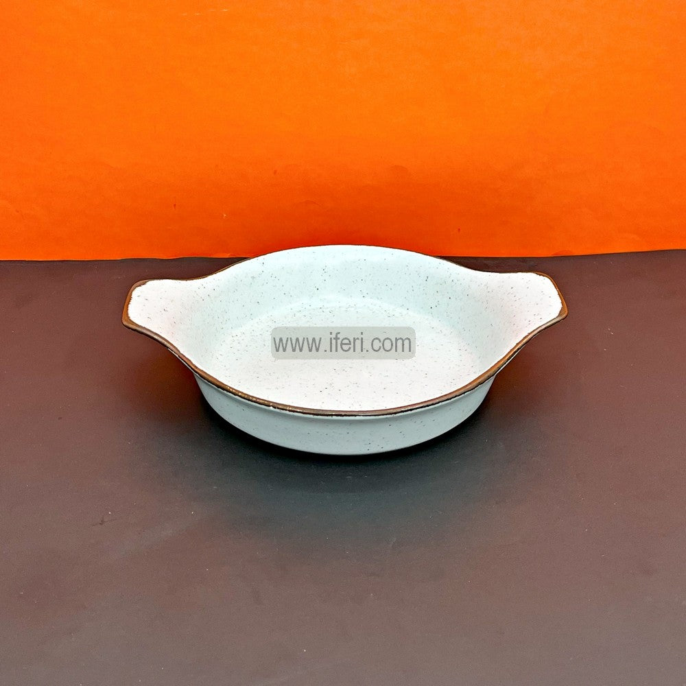 8.4 Inch Ceramic Serving Bowl, Dish with Handle CGA0165