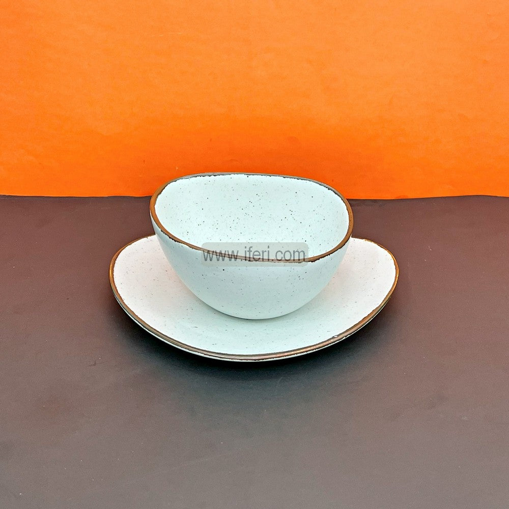 2 Pcs Ceramic Soup Bowl & Saucer Set CGA0166