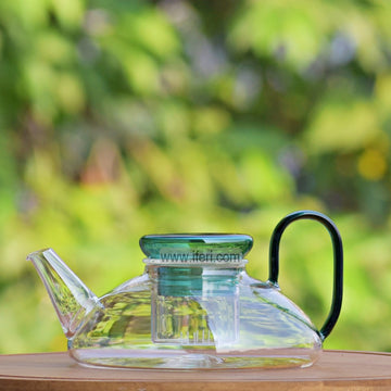 5.5 Inch Borosilicate Glass Tea Pot with Glass Infuser ALV0170