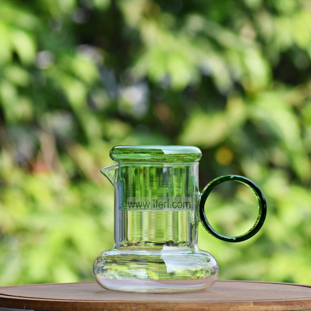 5.3 Inch Borosilicate Glass Tea Pot with Glass Lid ALV0173