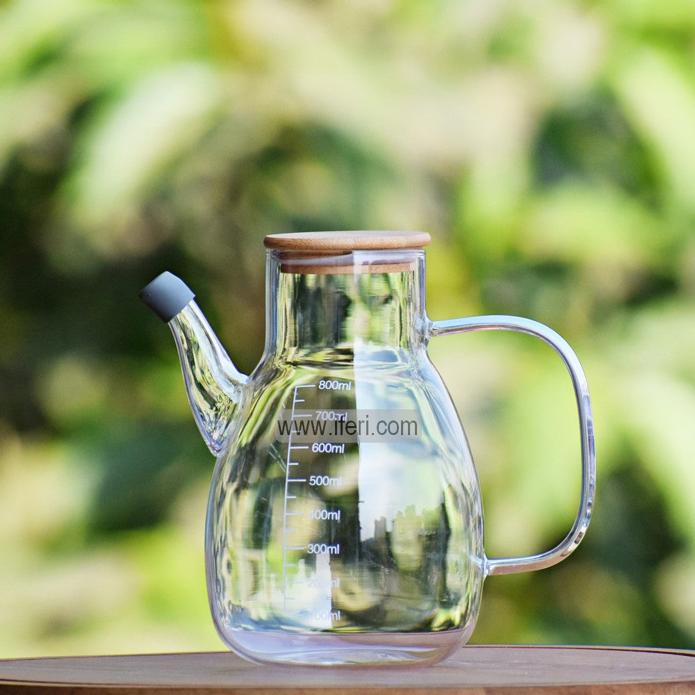 800ml Borosilicate Glass Oil Vinegar Jar / Pot CK0175