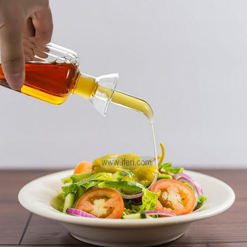 8 Inch Glass Oil Vinegar Bottle, Jar ALV0178