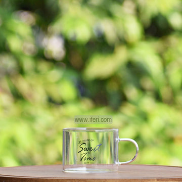 2.4 Inch Borosilicate Glass Coffee Mug ALV0179