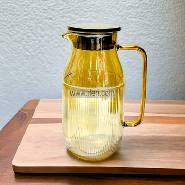 9.5 Inch Golden Borosilicate Glass Water Juice Jug FH2384