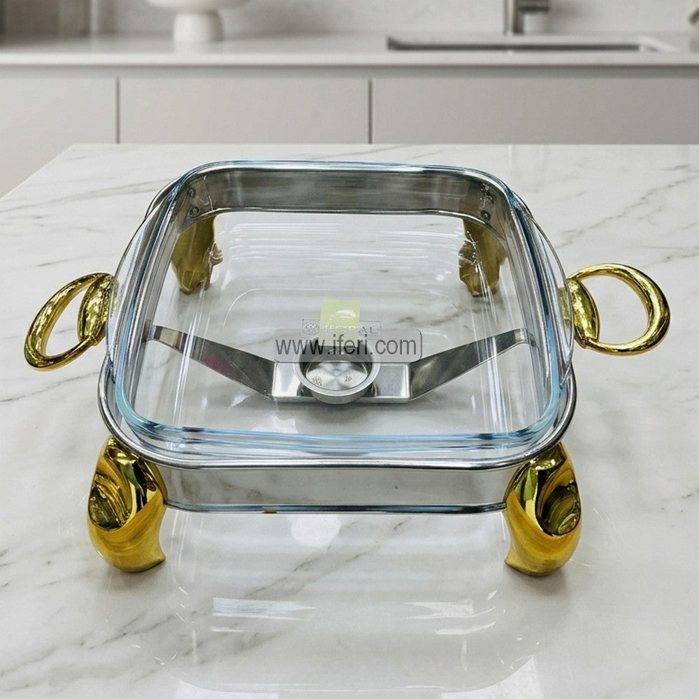 9.5 Inch Exclusive Stainless Steel Chafing Dish Food Warmer with Lid AZM018